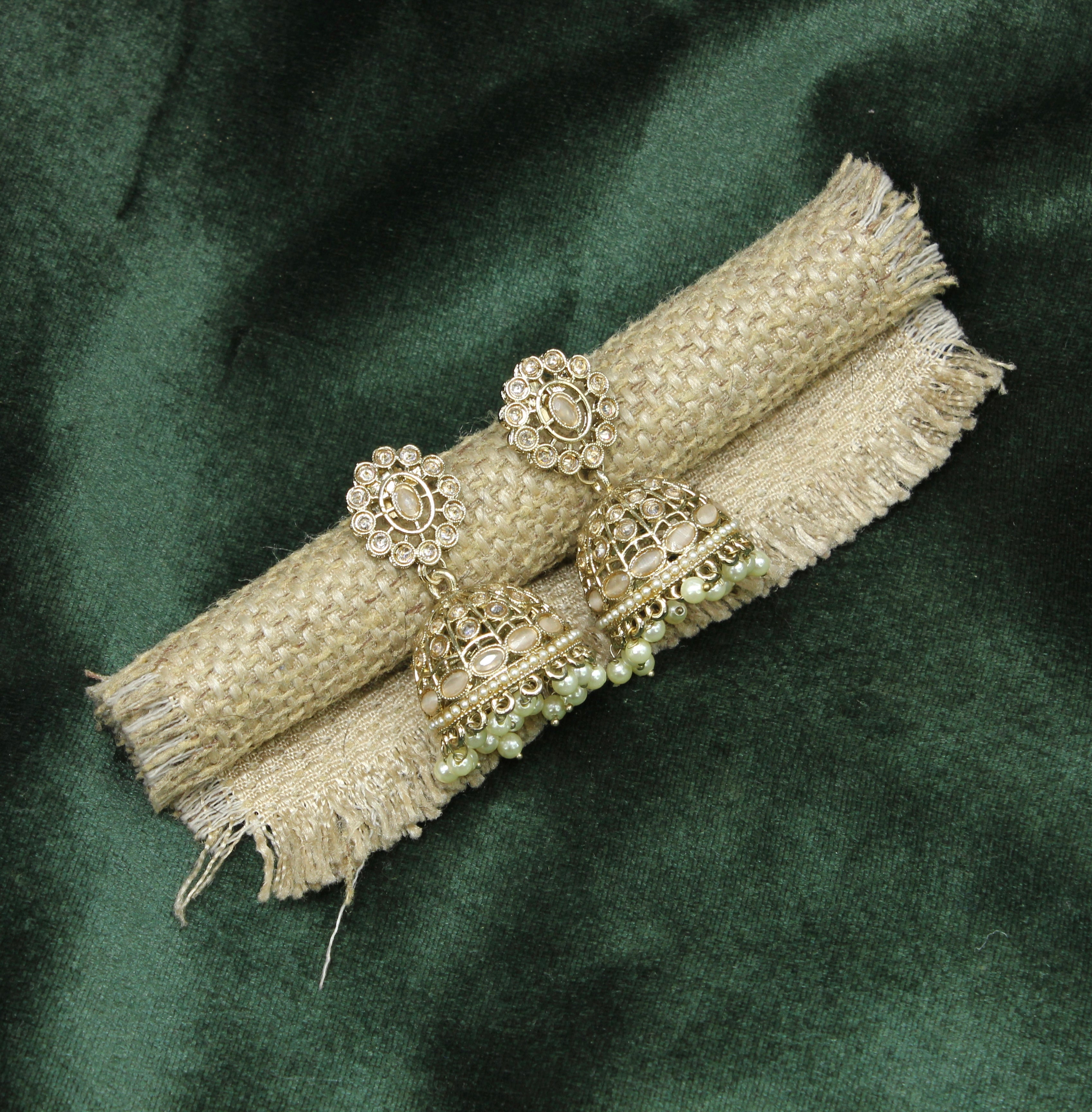 Nayra – Classic Polki Dome Jhumkas