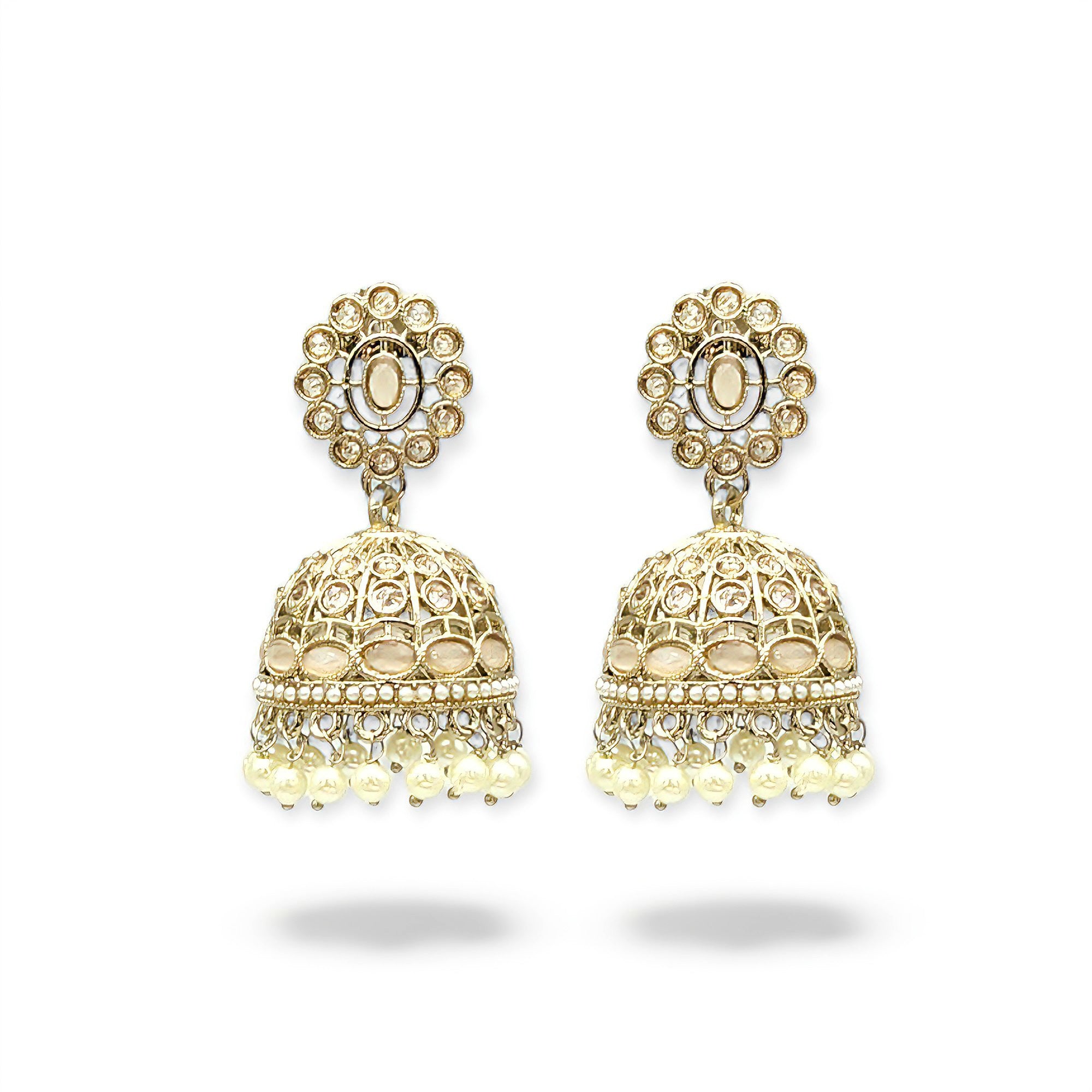 Nayra – Classic Polki Dome Jhumkas