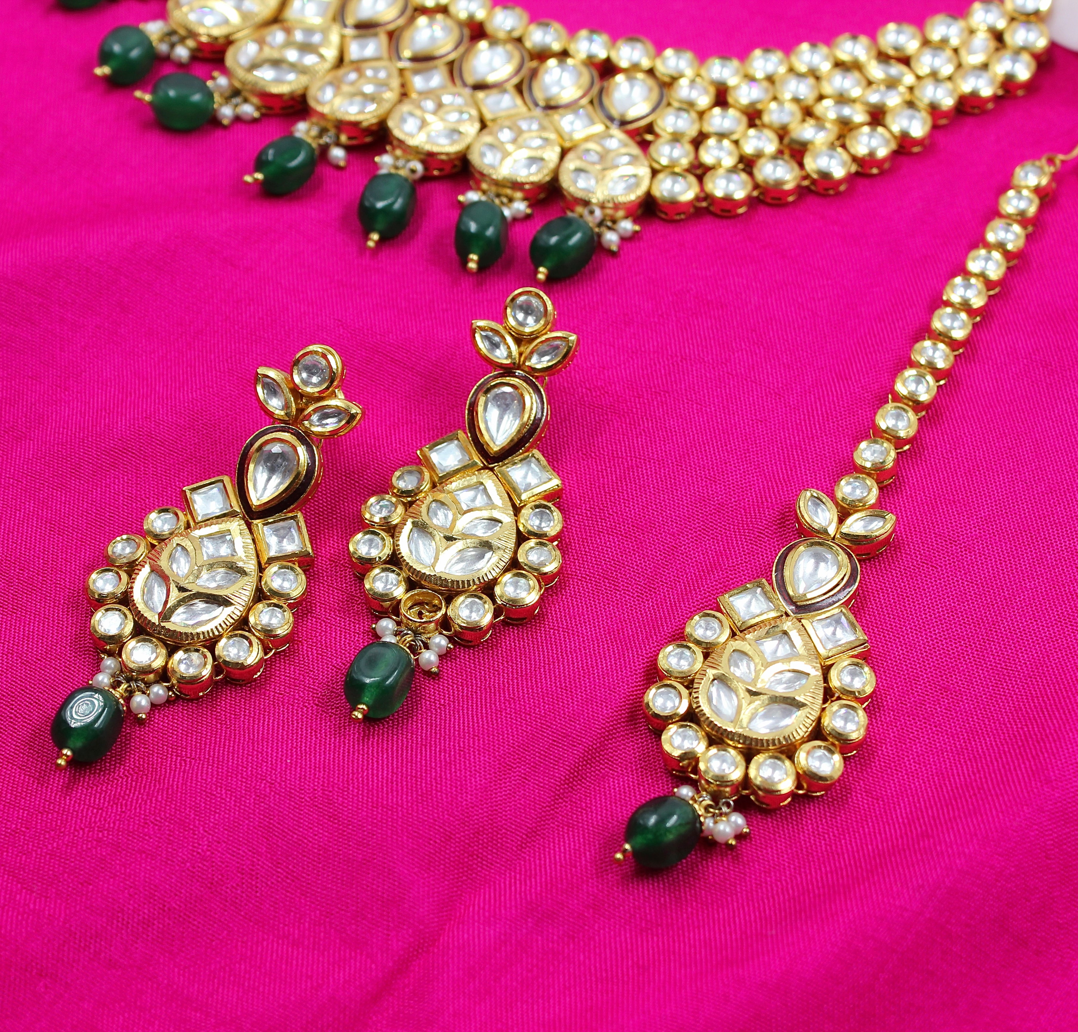 Ridhima – Regal Bloom Kundan Necklace Set