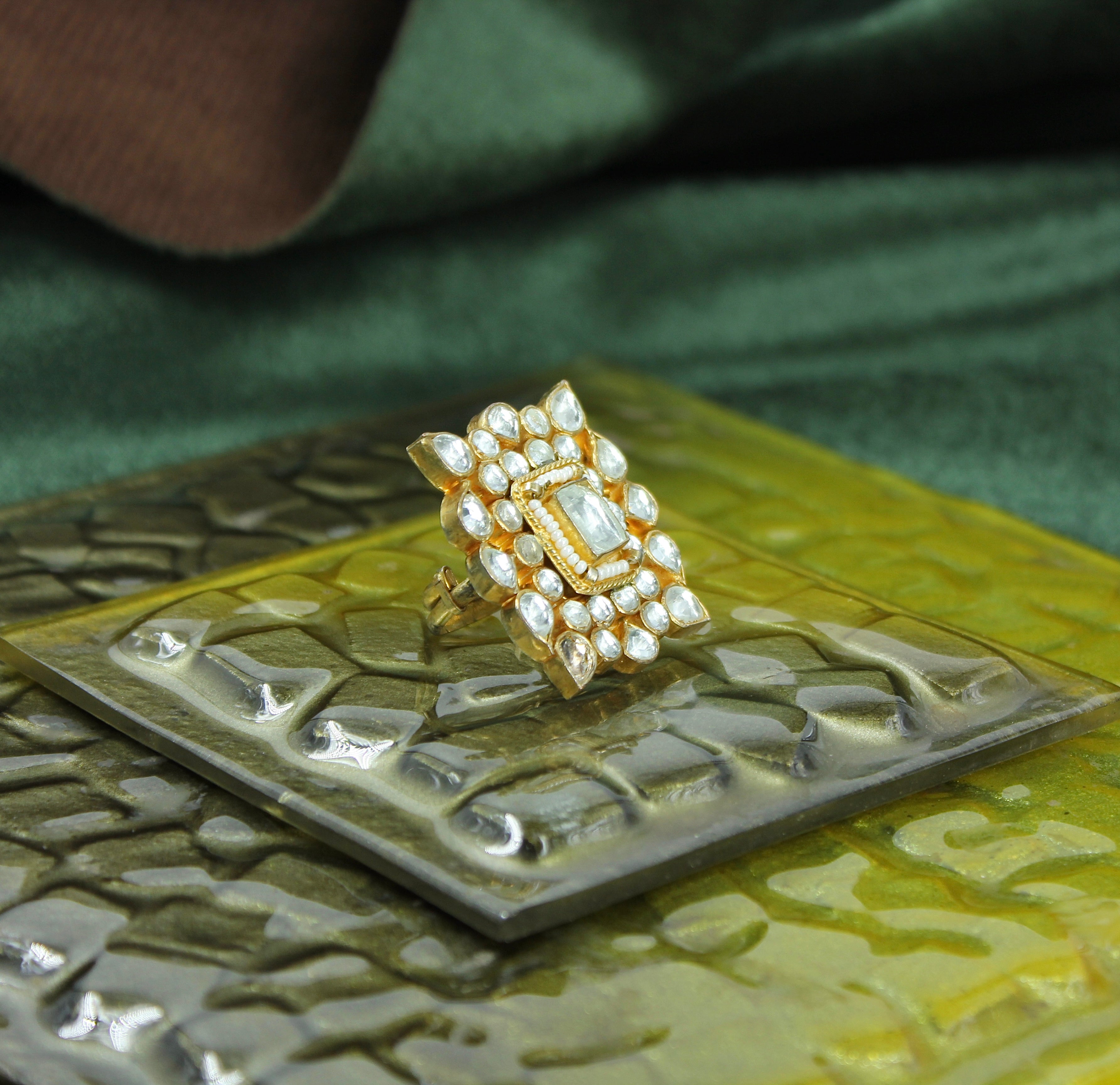 Iravati – Kundan Radiance Ring