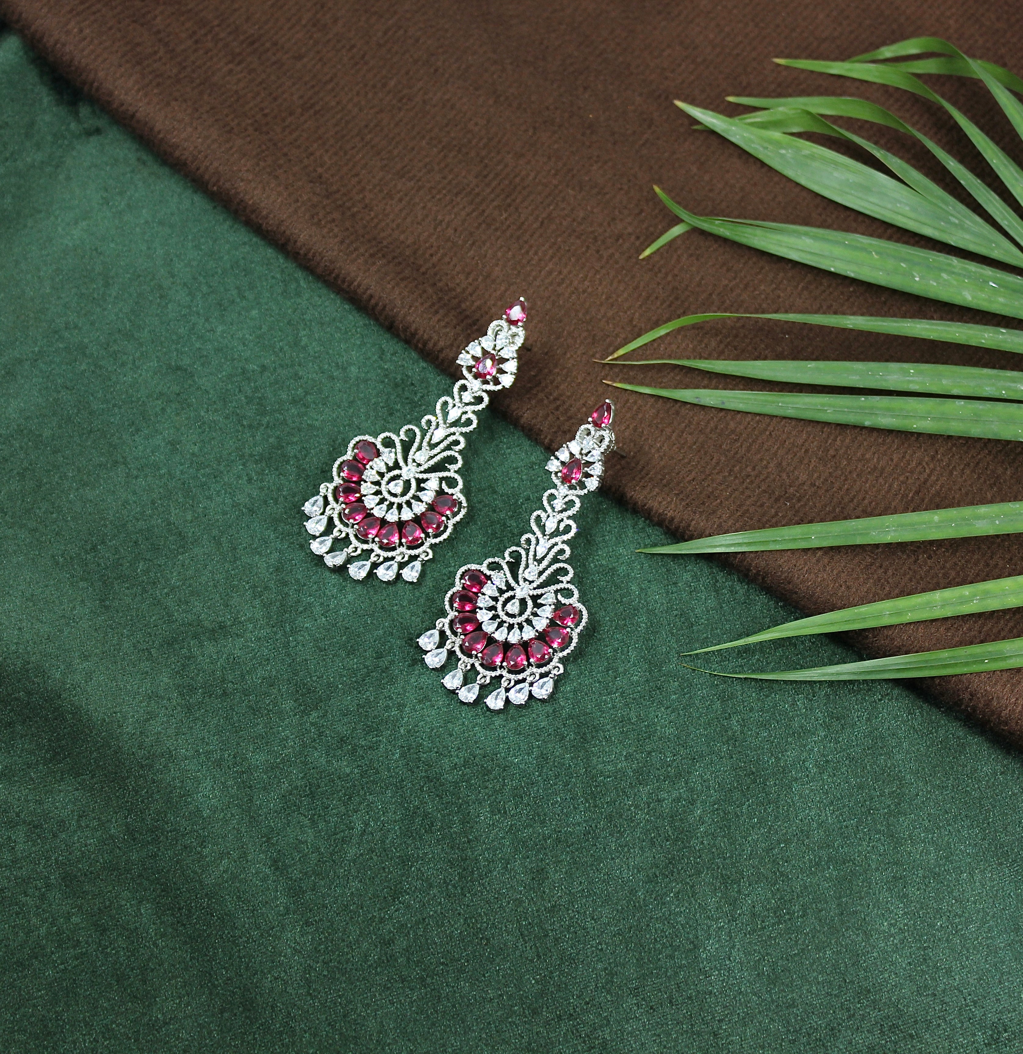 Ilisha Ruby Swirl Earrings