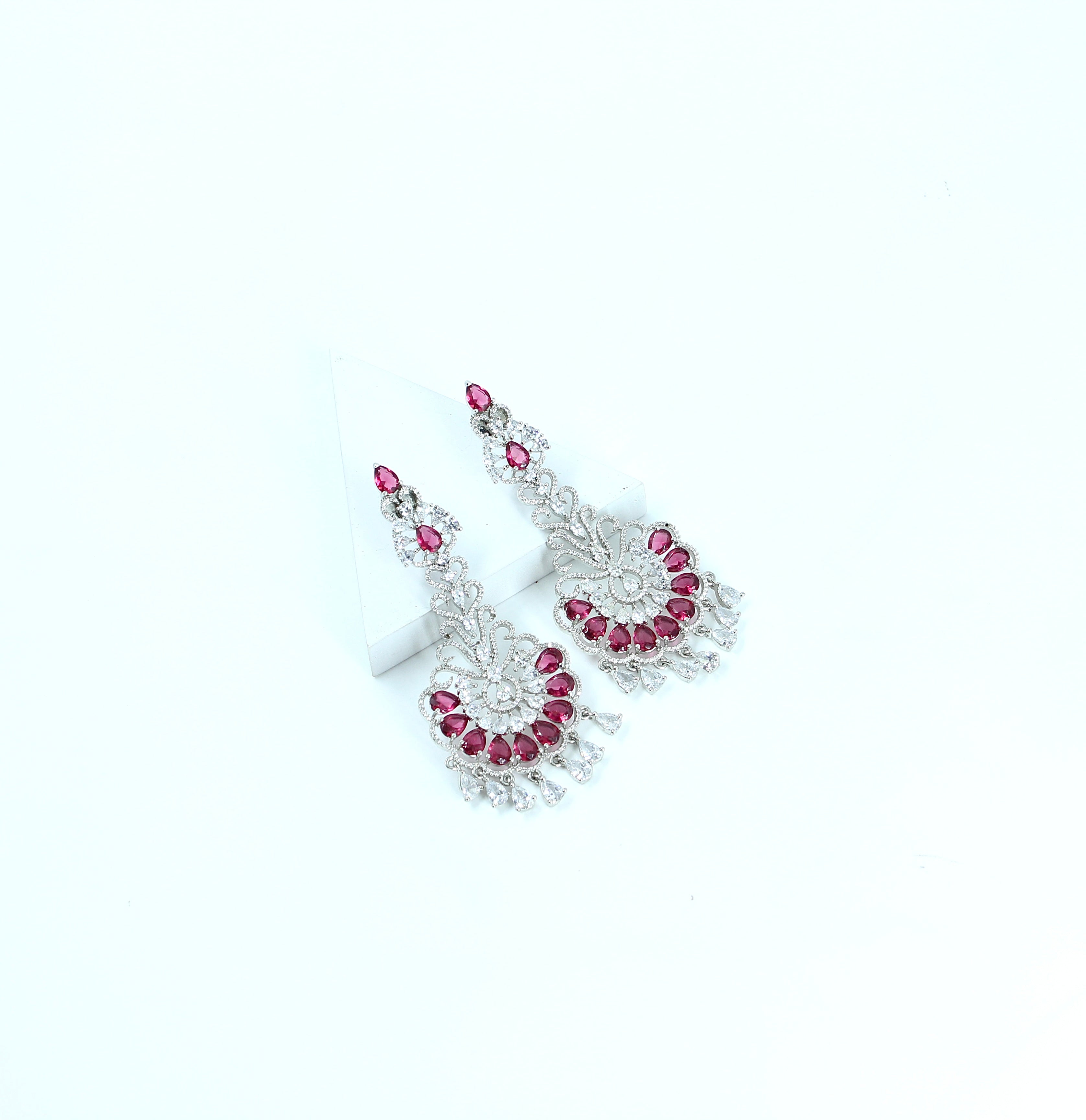 Ilisha Ruby Swirl Earrings
