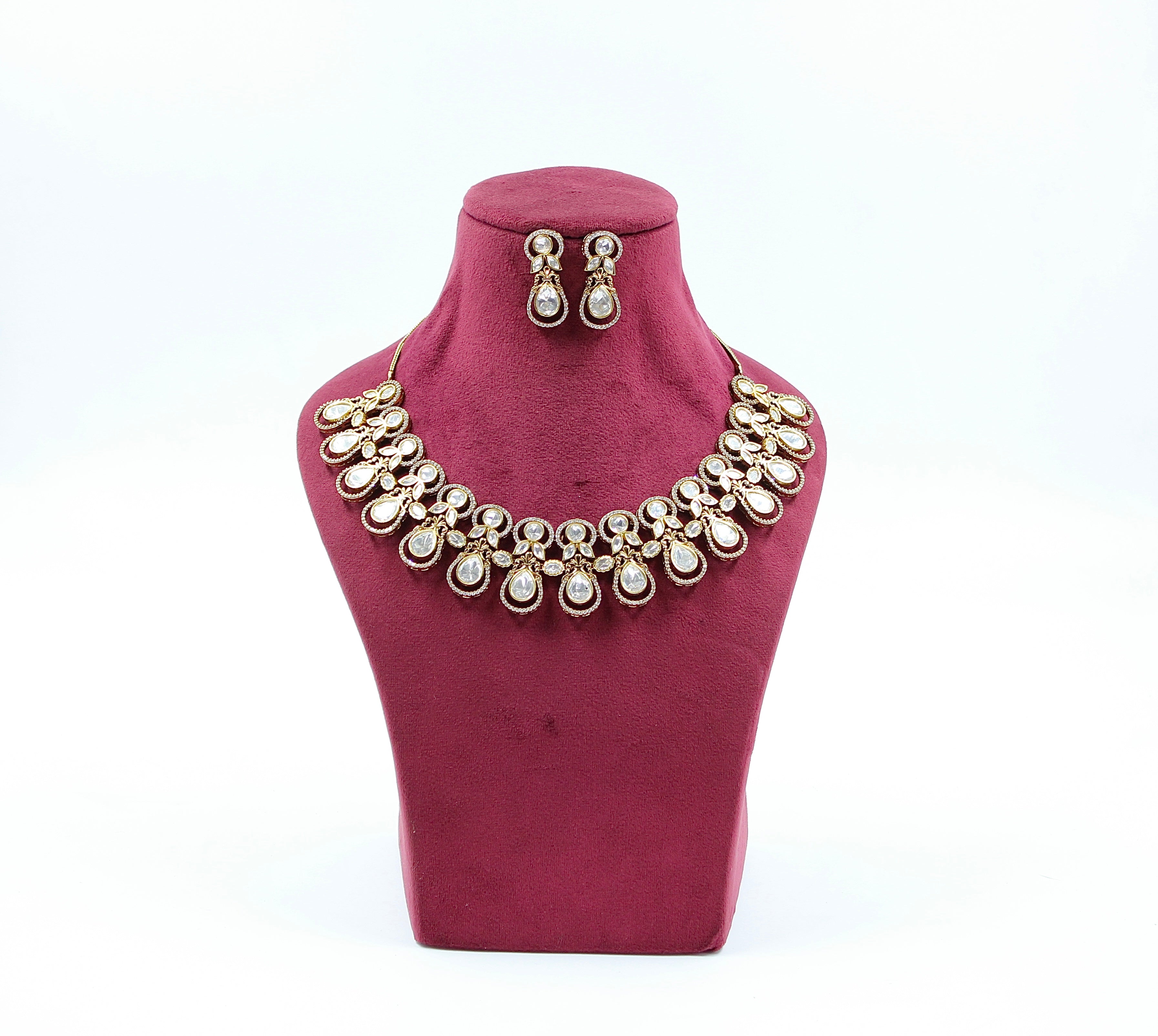 Ruhika – Statement Polki Necklace Set