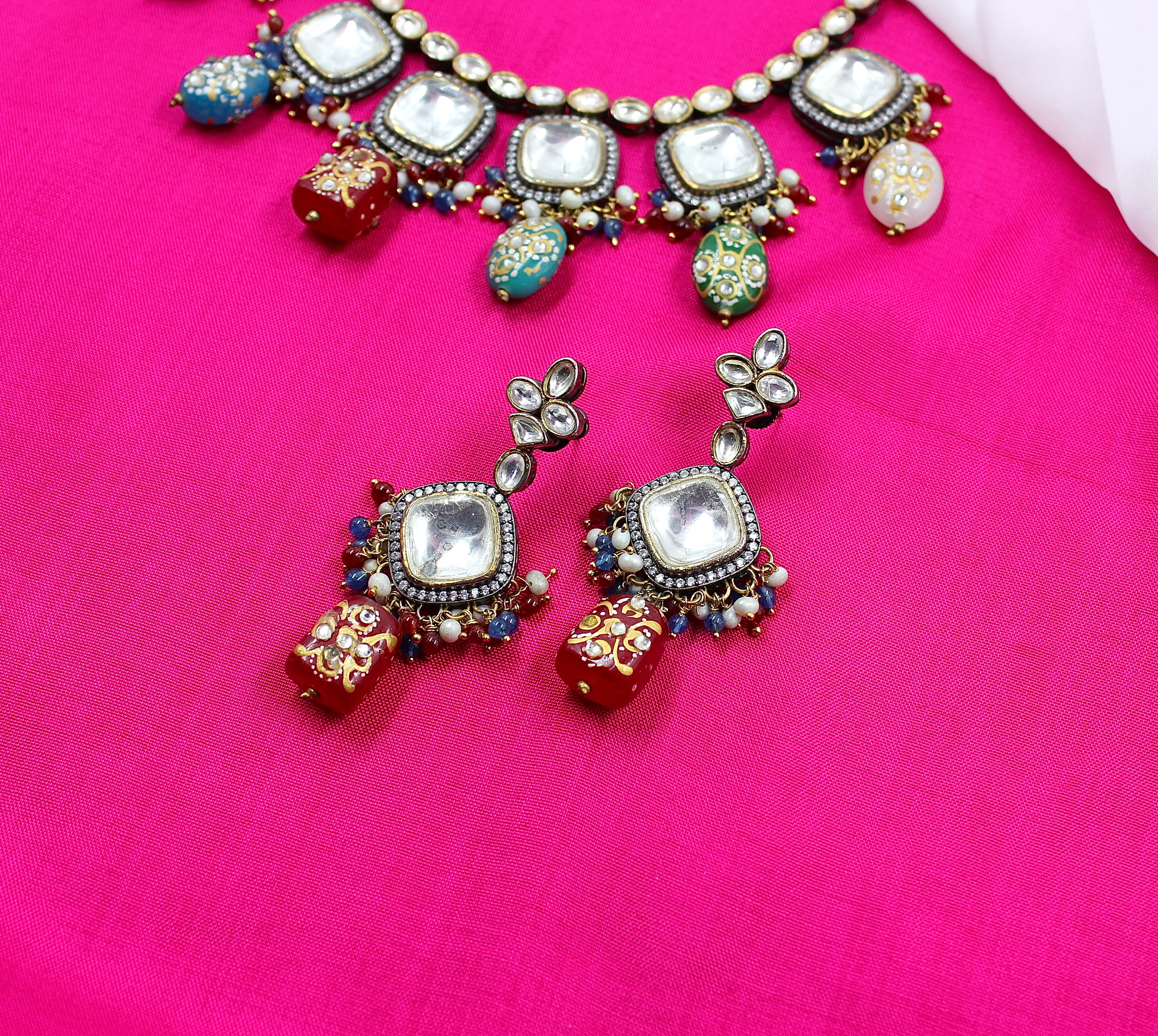 Eesha – Antique Polki Necklace Set