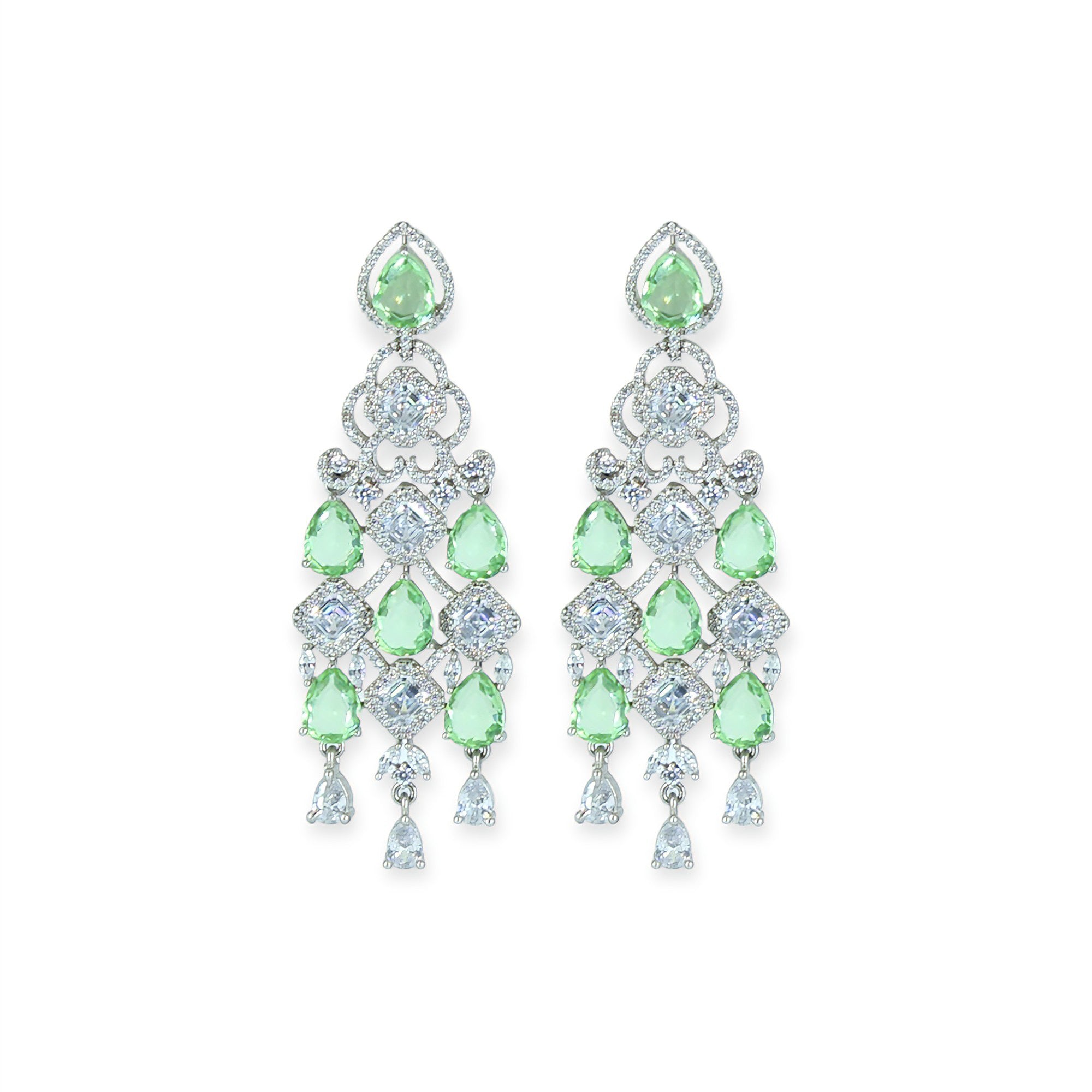 Iravya Emerald Cascade Earrings
