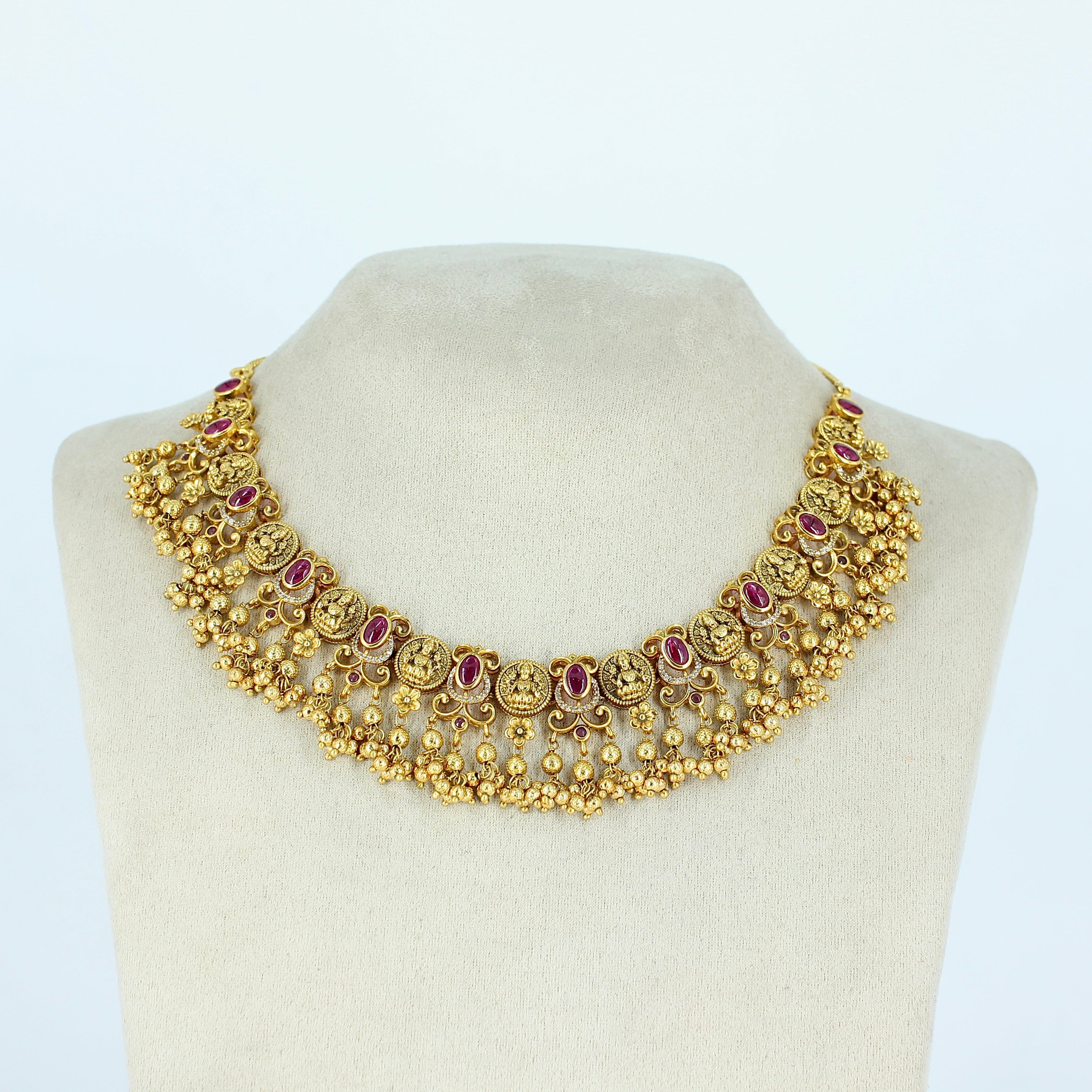 Aaradhya – Heritage Temple Necklace Set