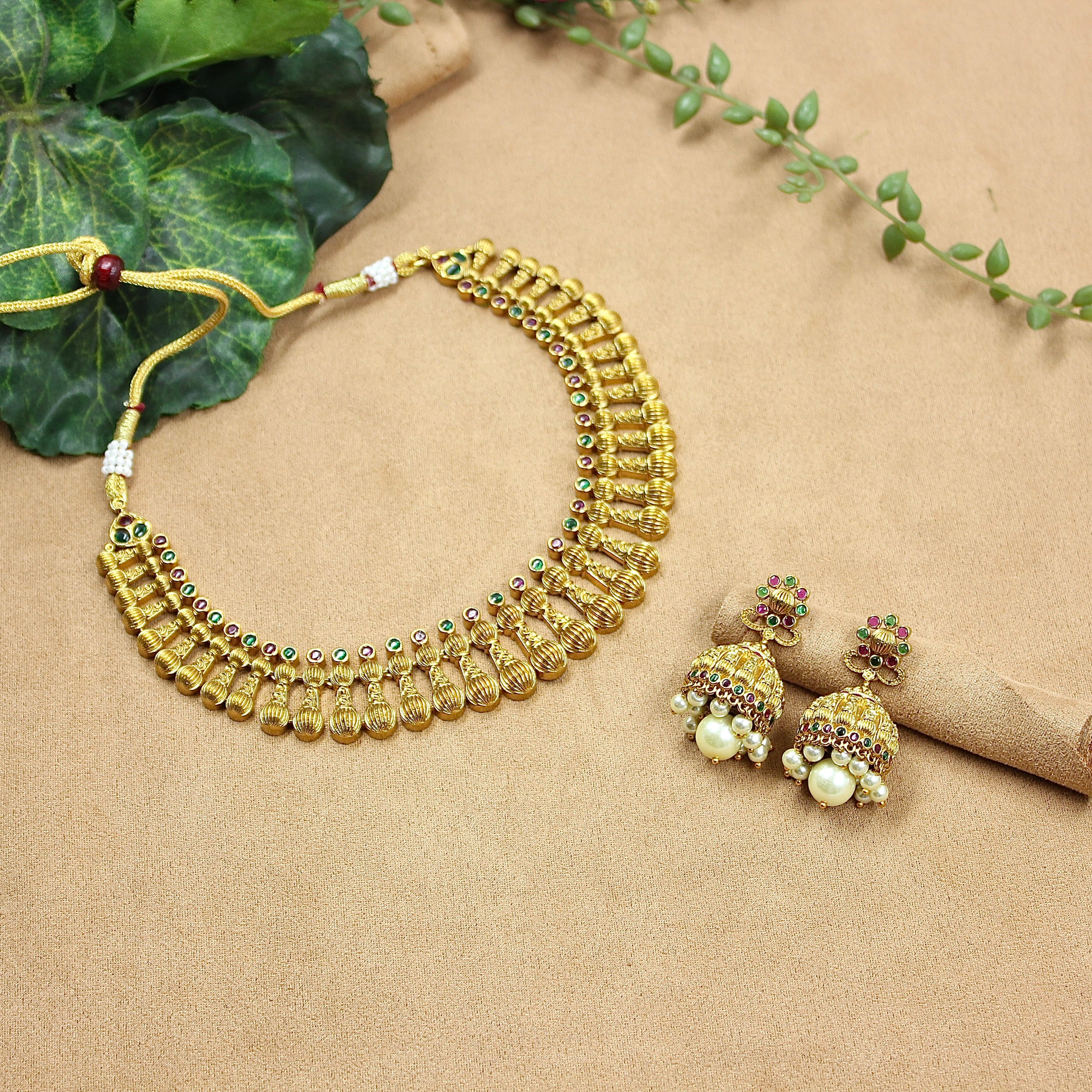 Saumya – Heritage Temple Necklace Set