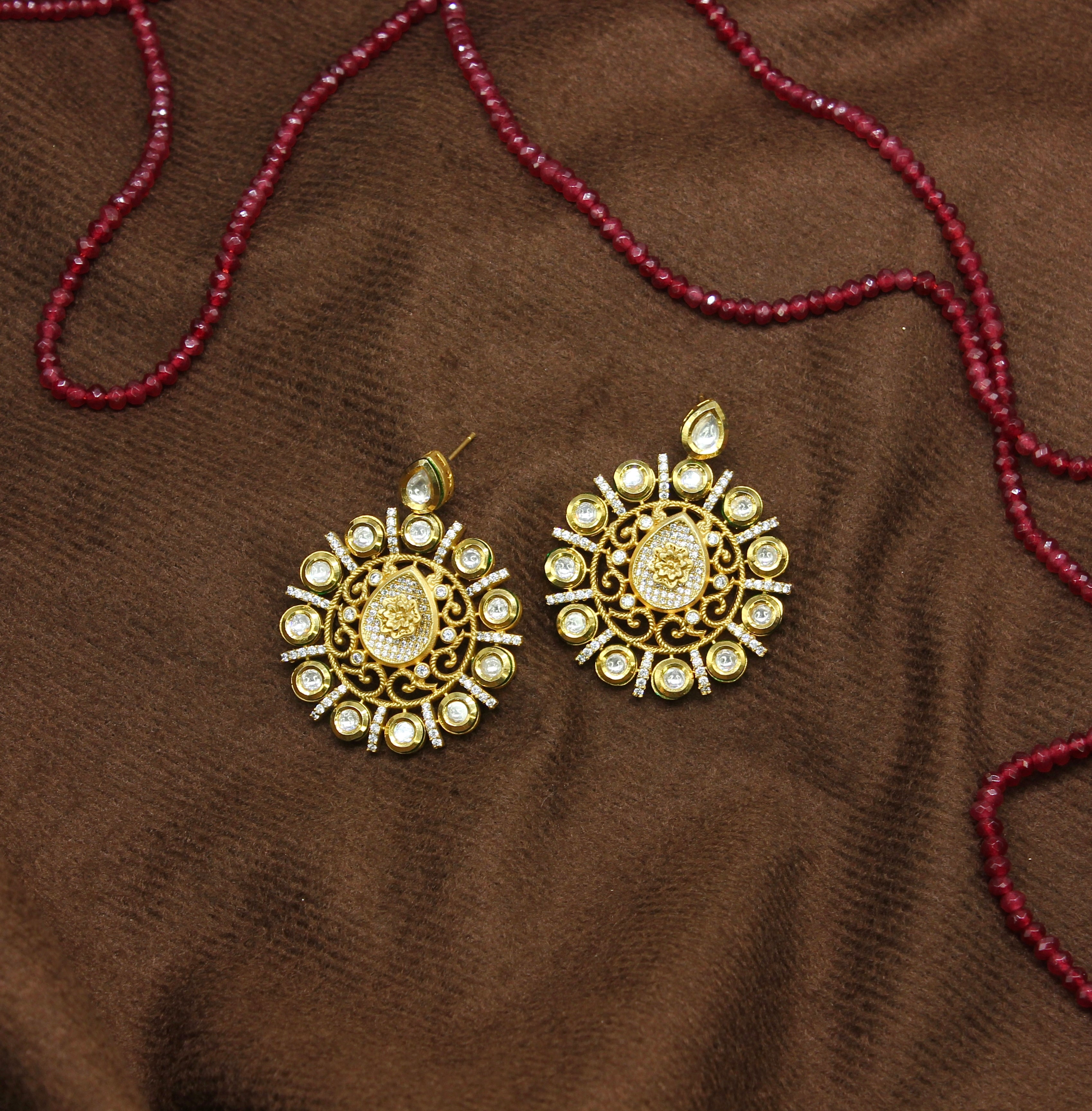 Regal Radiance Kundan Earrings