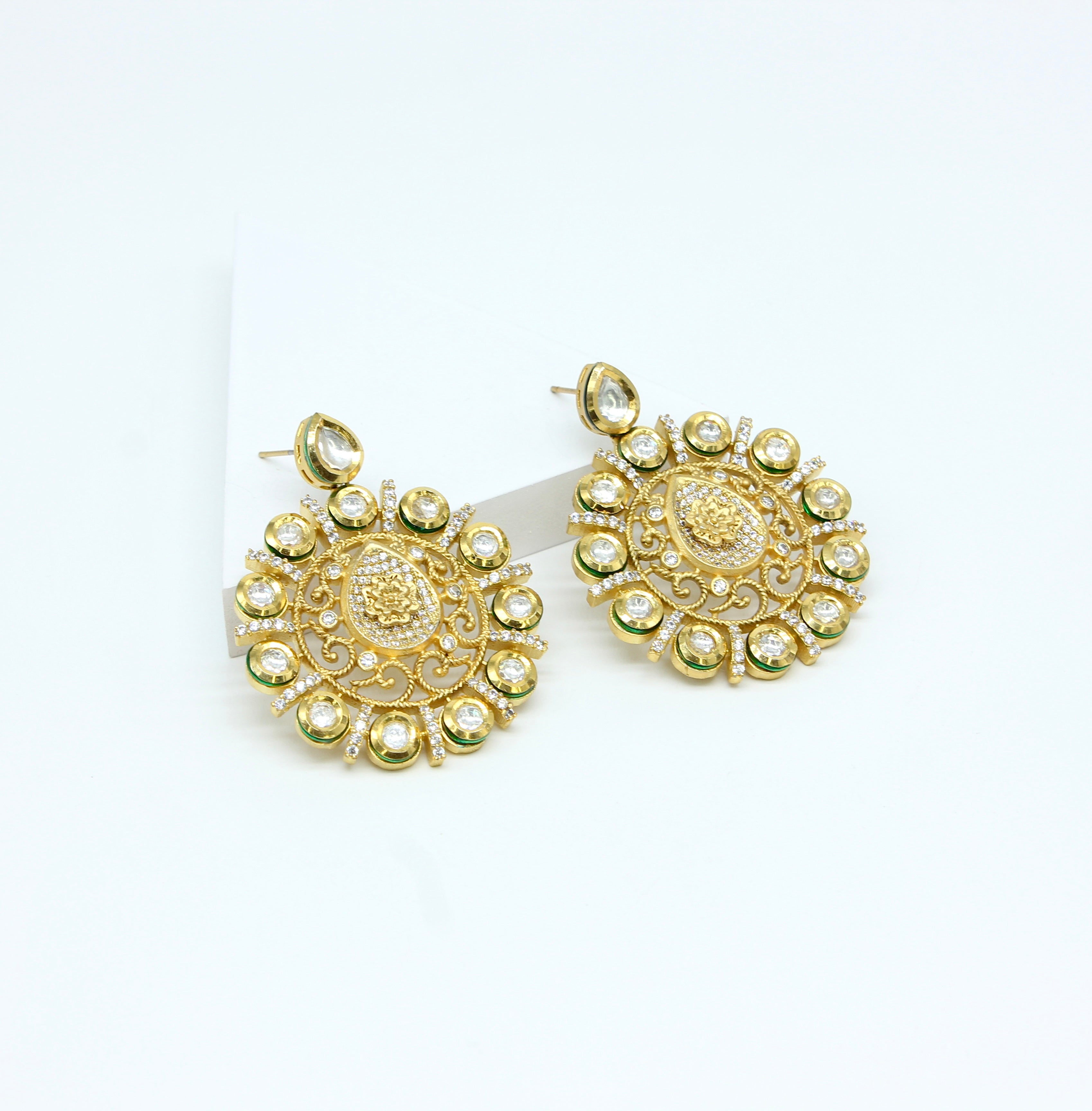 Regal Radiance Kundan Earrings