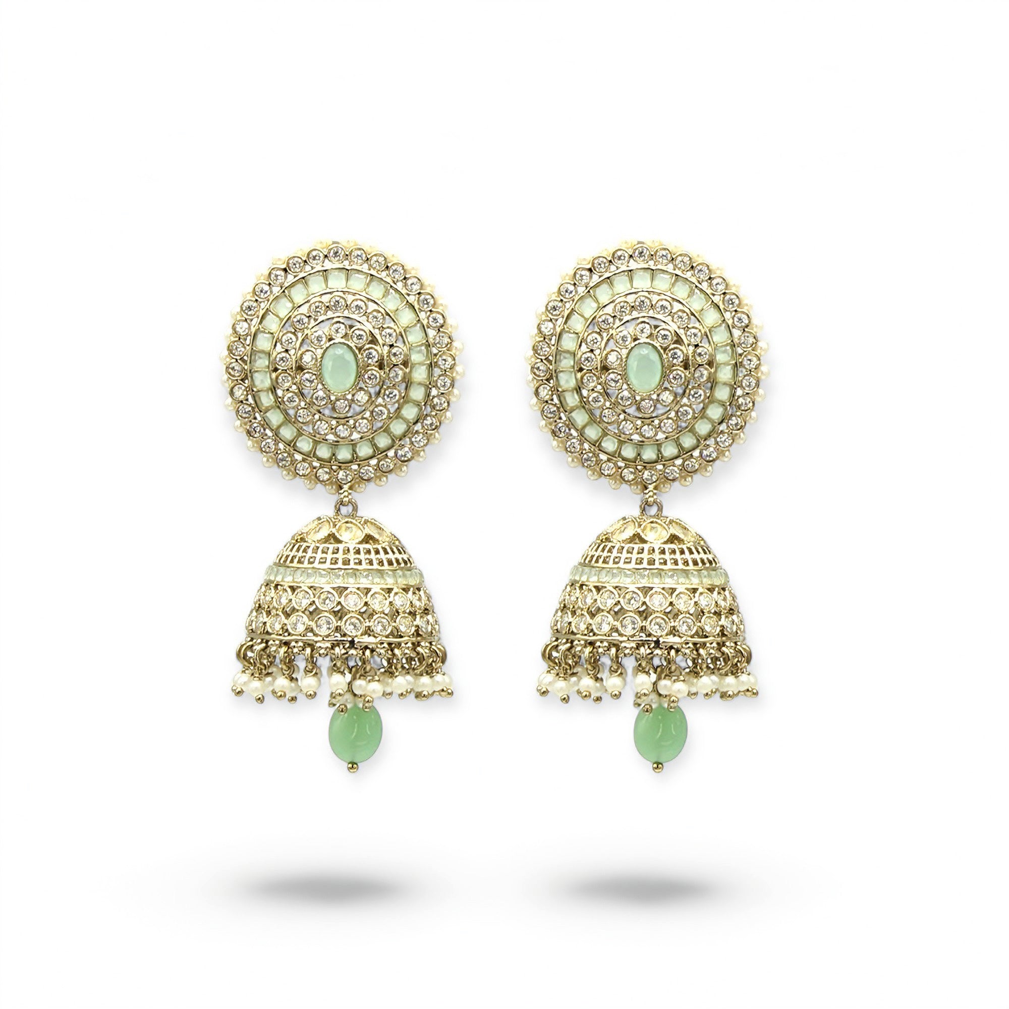 Falak – Mint Drop Polki Jhumkas