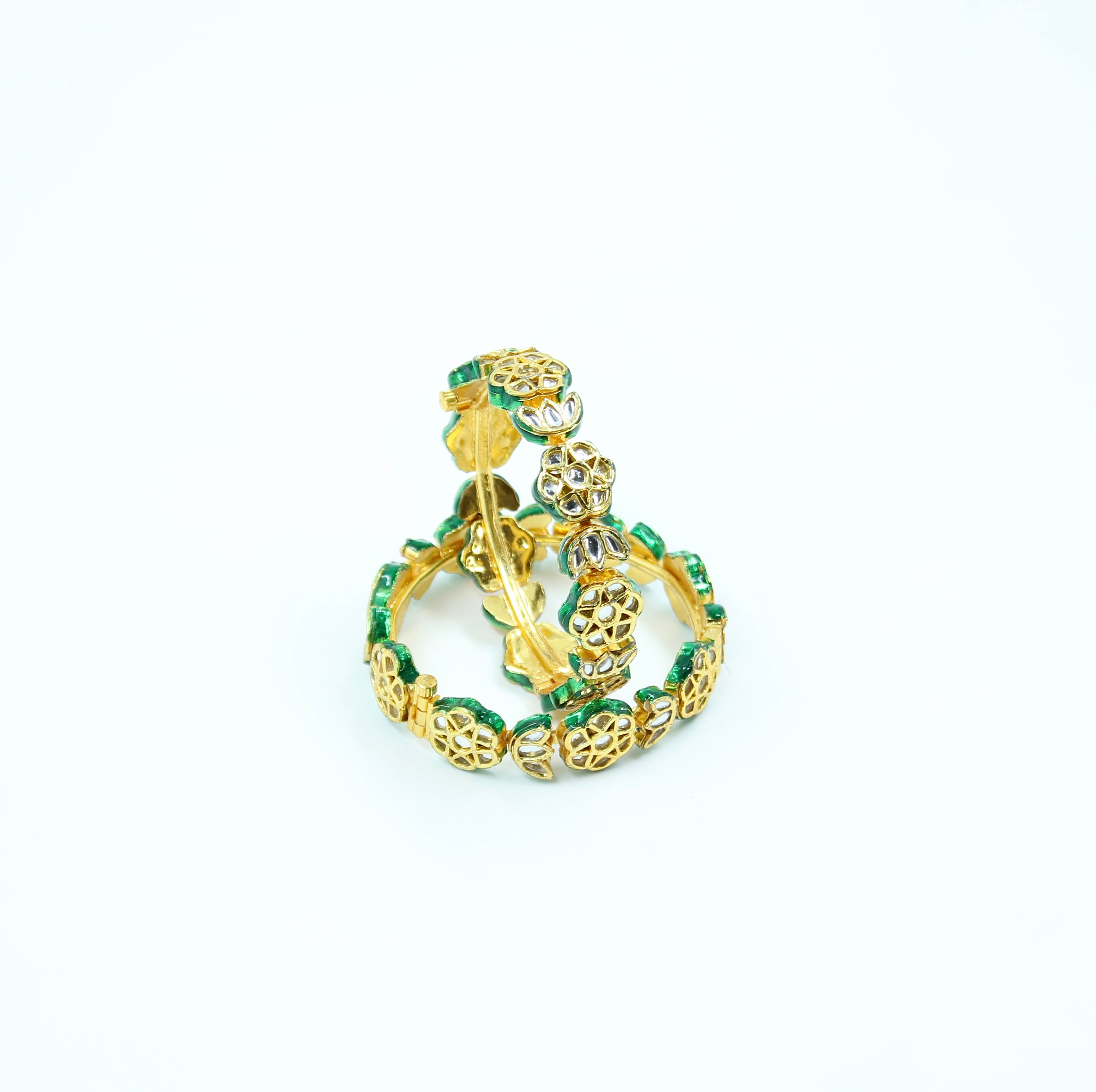Kaushini – Openable Floral Meenakari Bangles