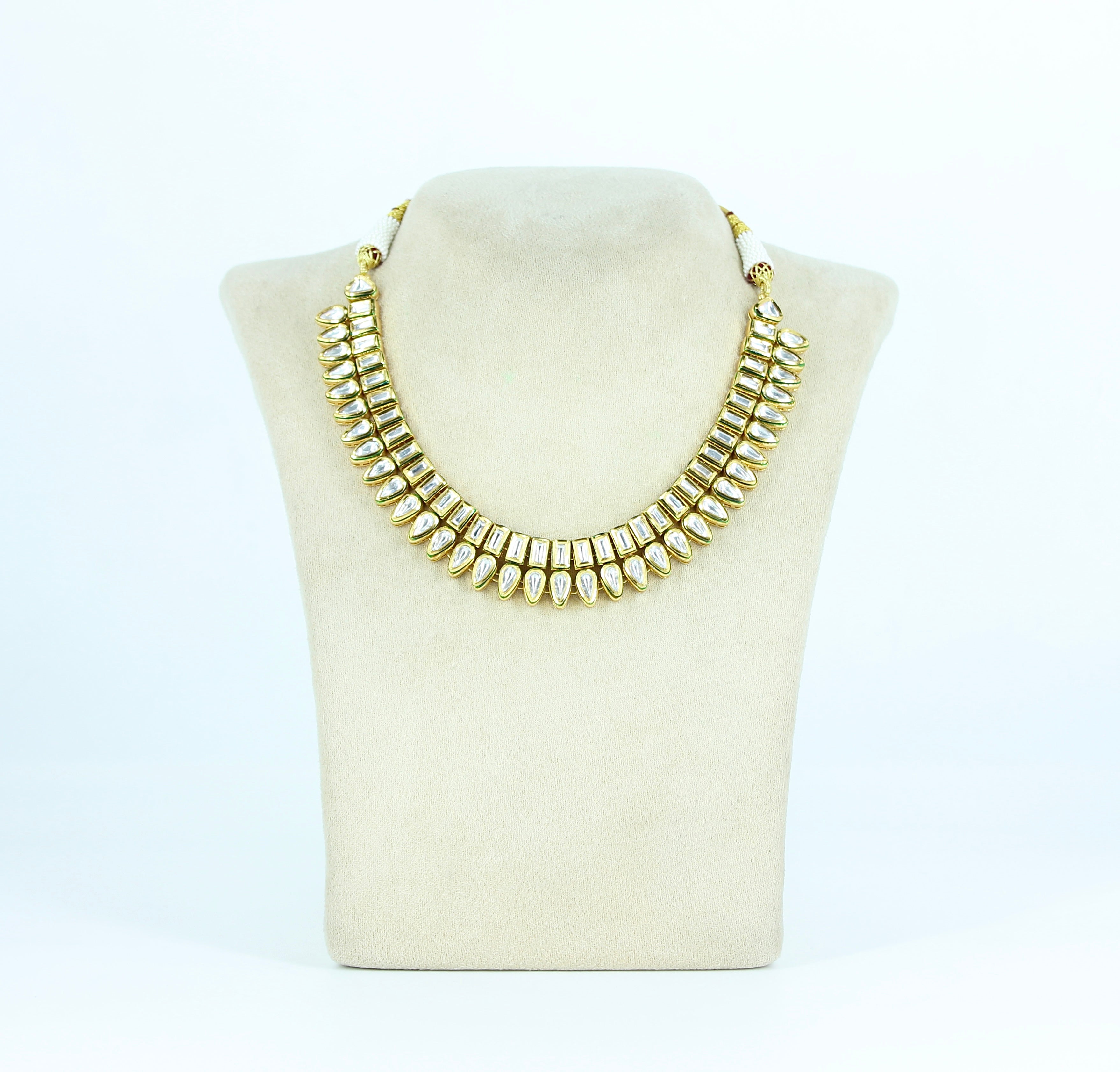 Ishita – Cascading Grace Kundan Necklace Set