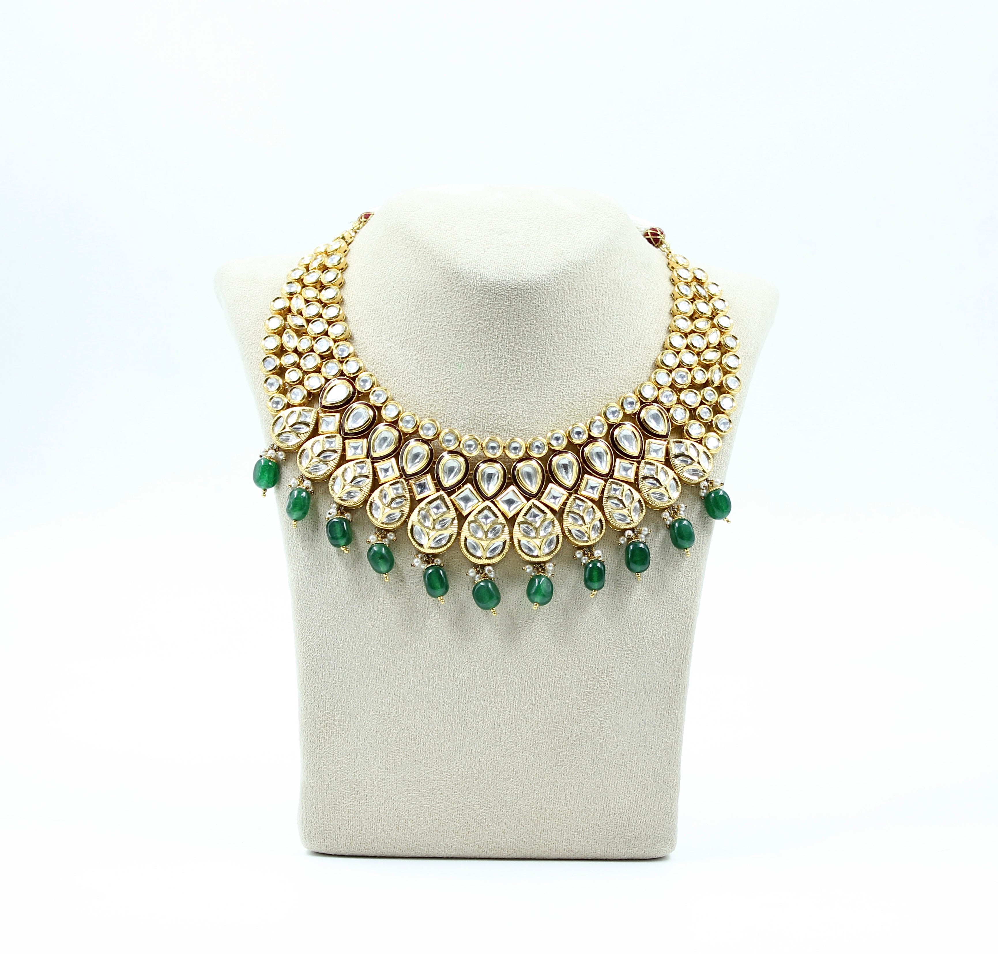 Ridhima – Regal Bloom Kundan Necklace Set