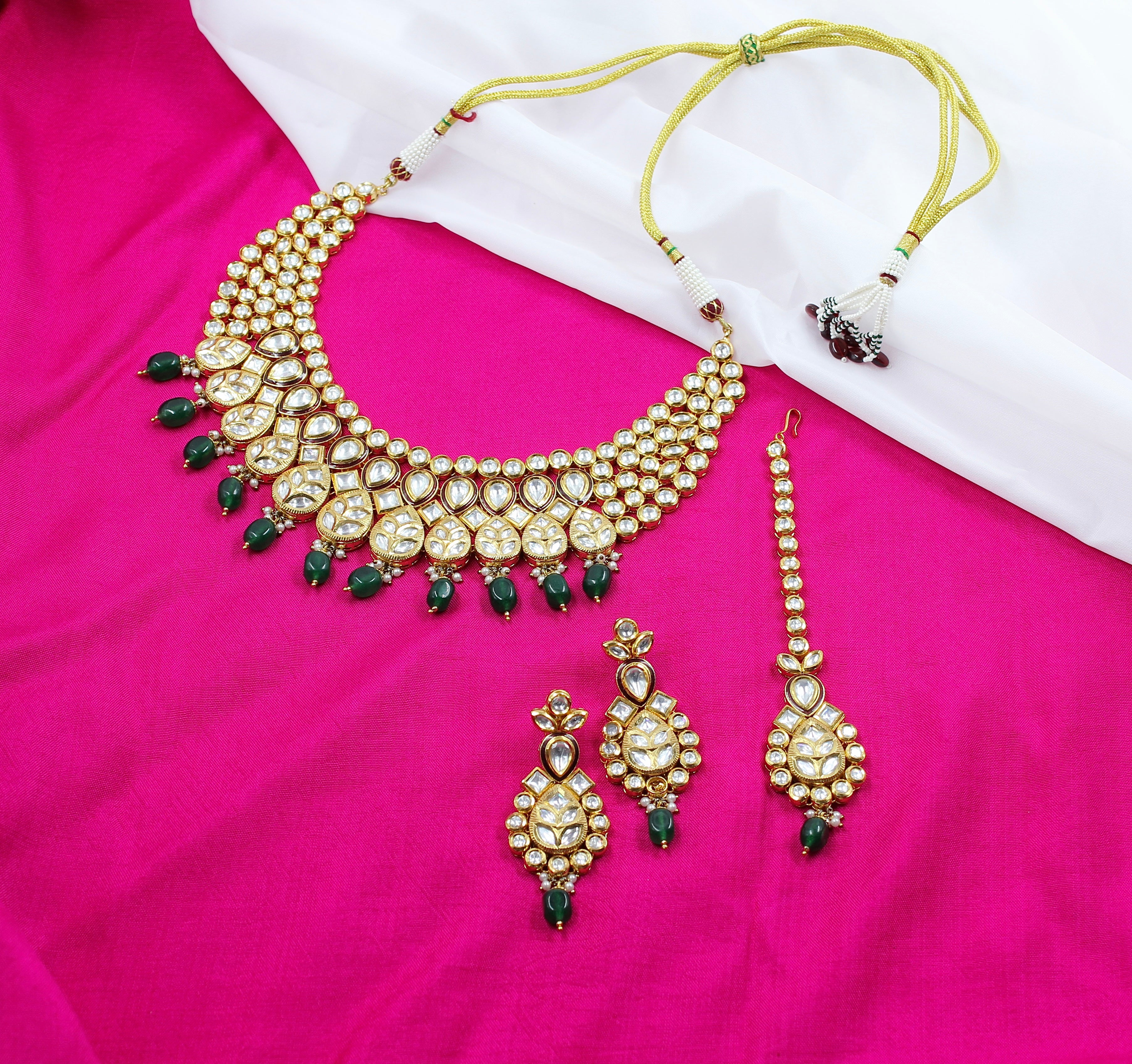 Ridhima – Regal Bloom Kundan Necklace Set