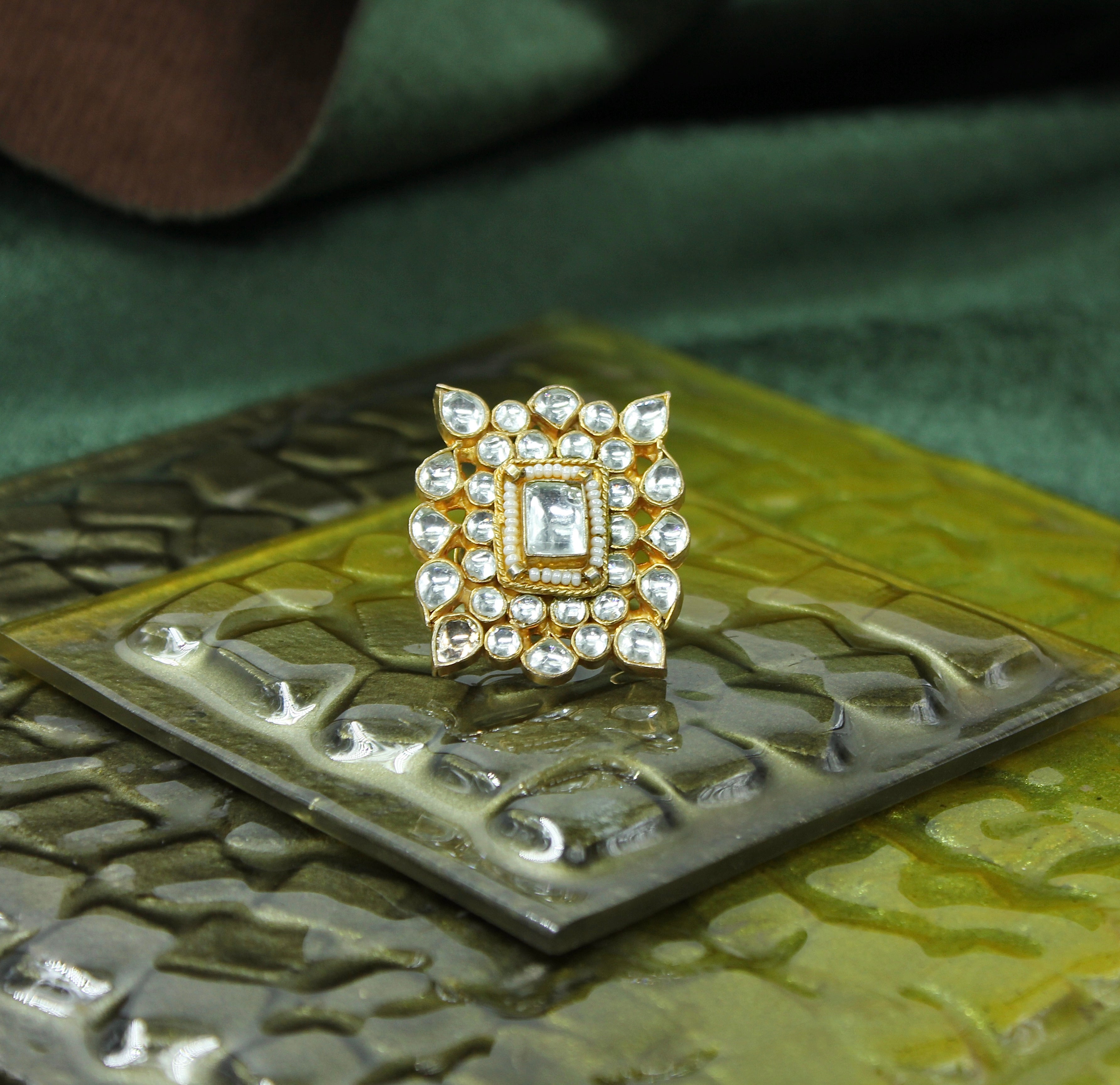 Iravati – Kundan Radiance Ring