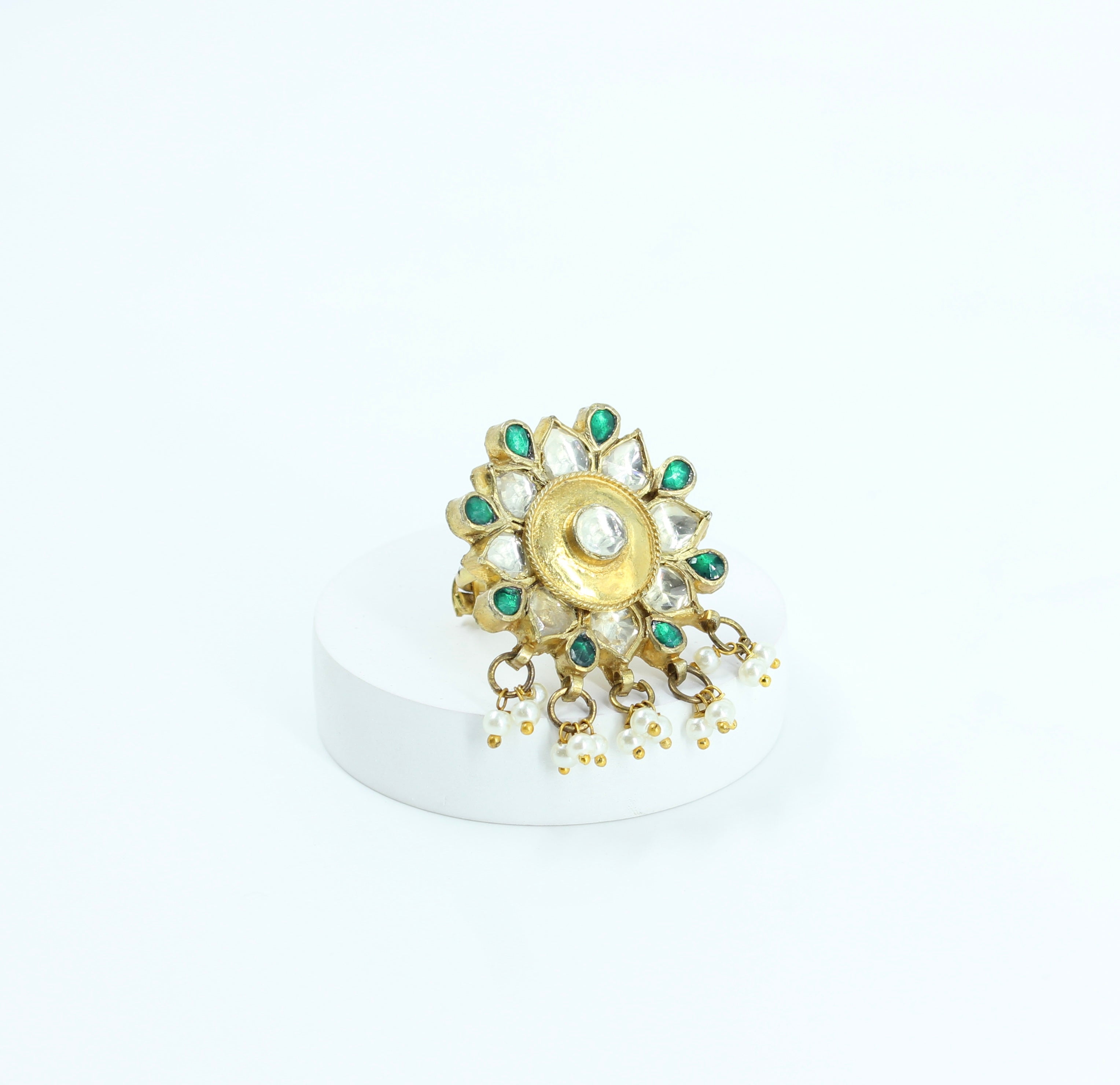 Hemalata – Petal Charm Kundan Ring