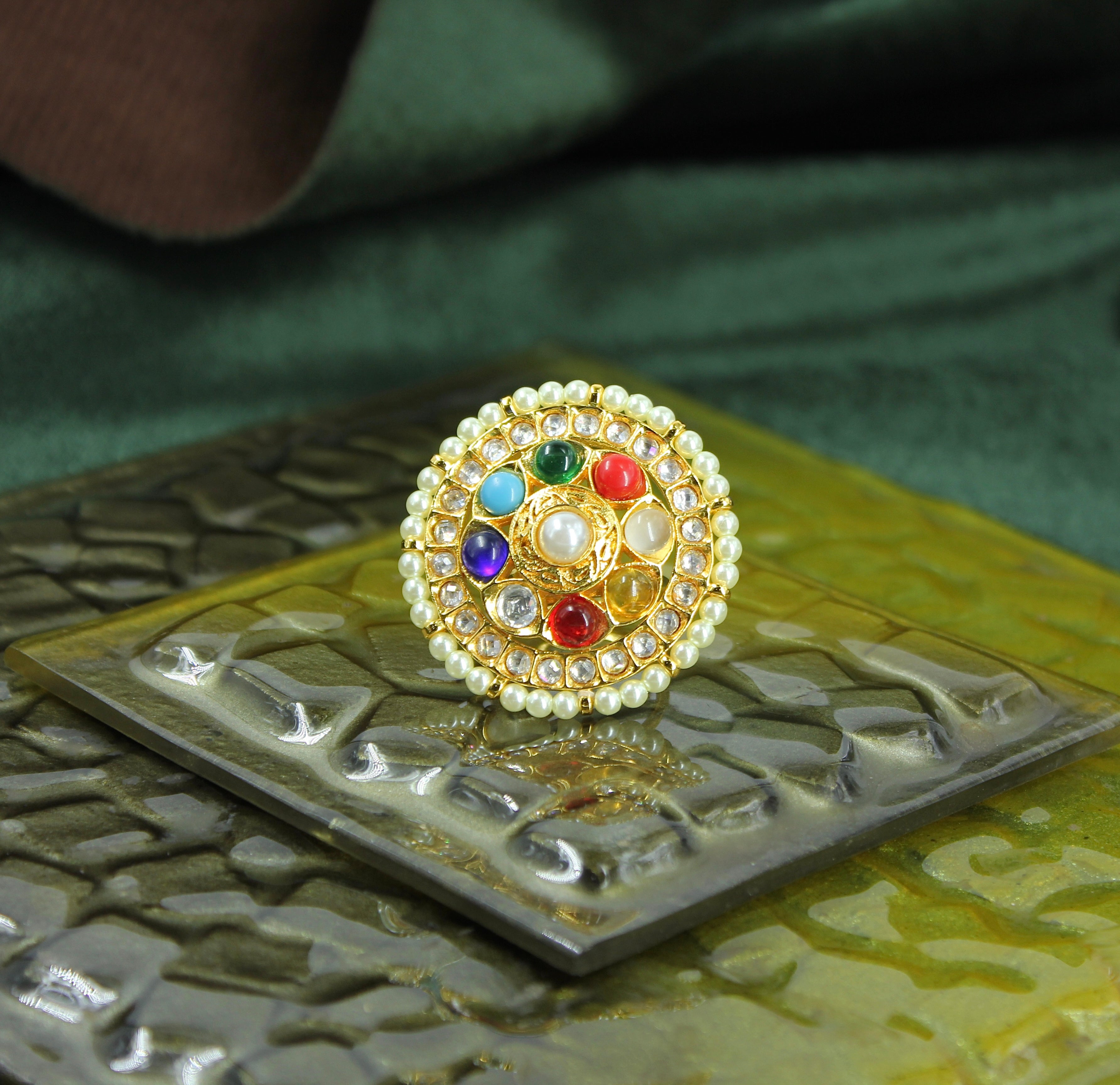Navya – Navratna Kundan Ring