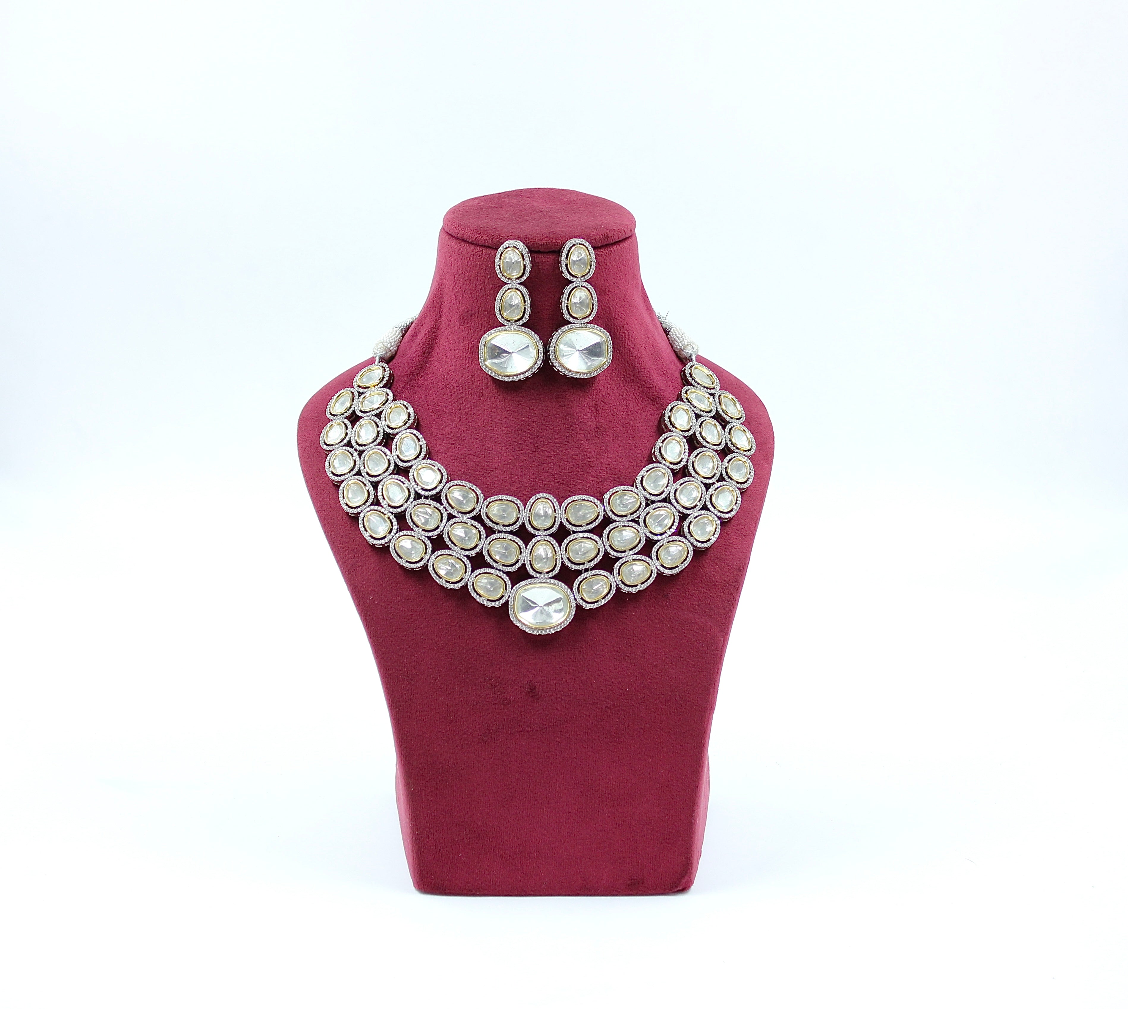 Devina - Elegance Polki Necklace Set