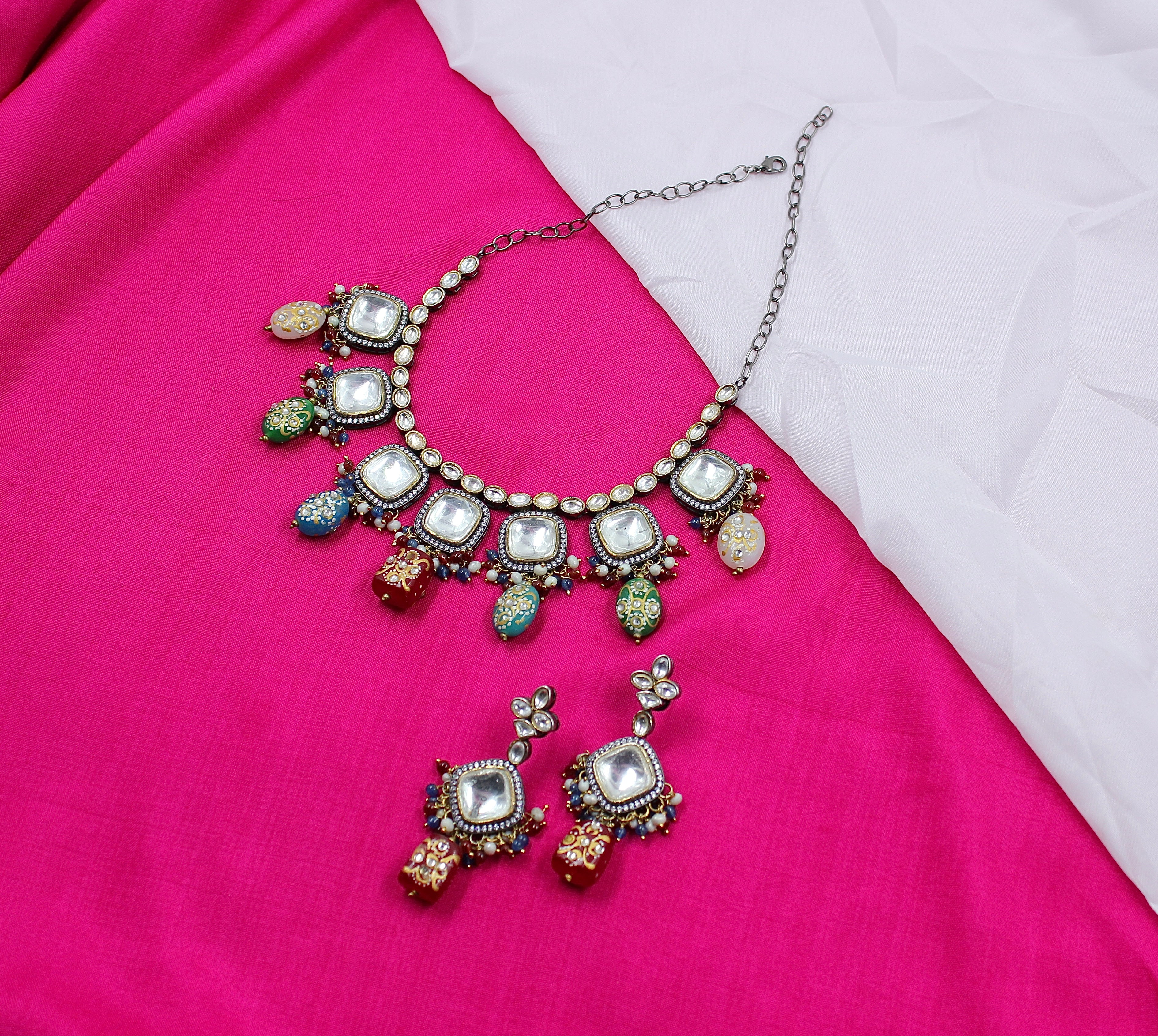 Eesha – Antique Polki Necklace Set