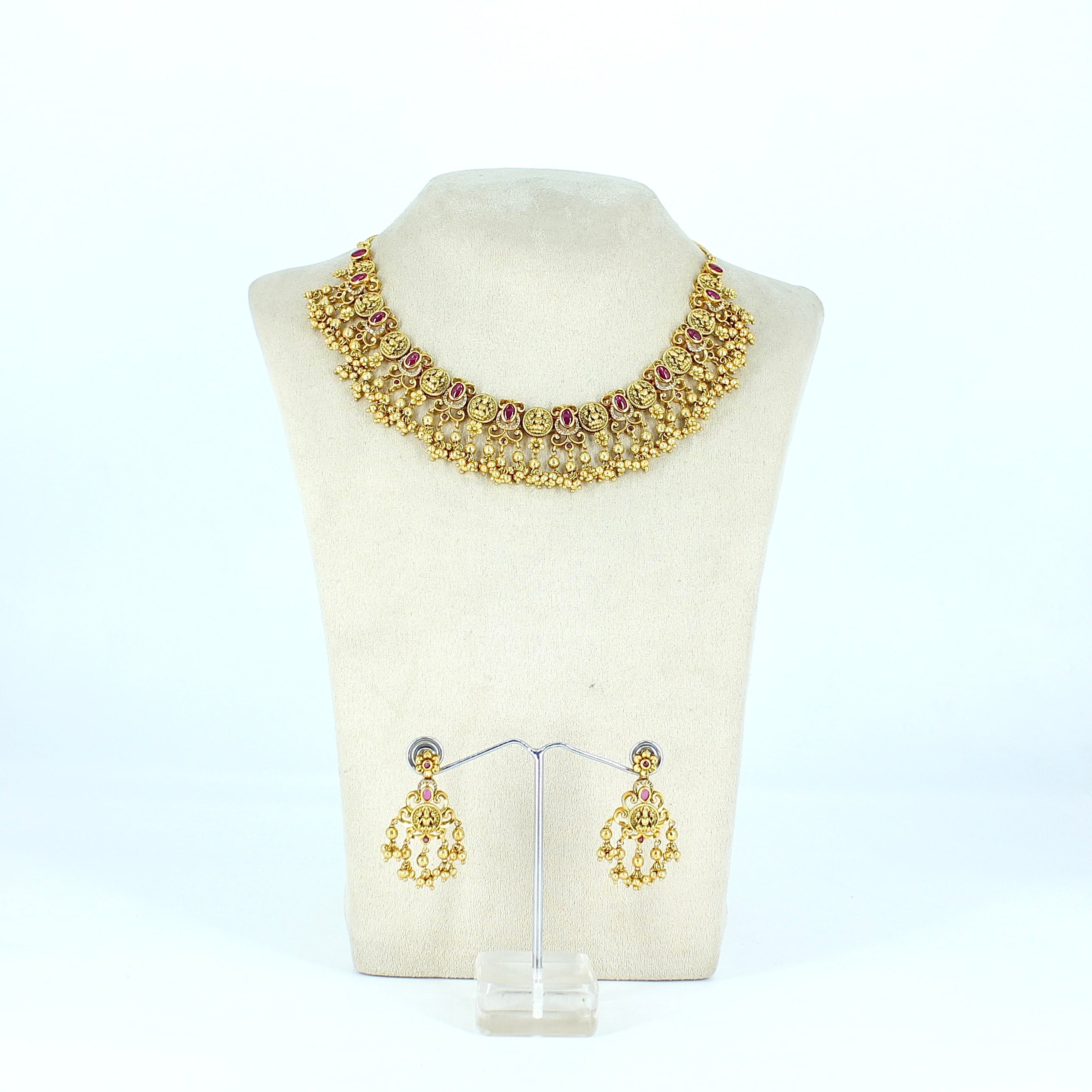 Aaradhya – Heritage Temple Necklace Set
